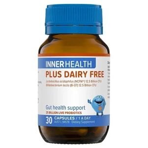 (PRE ORDER) Inner Health Plus Dairy Free Probiotic 30 Capsules Fridge Line shelf life 2yrs